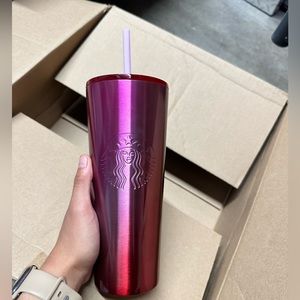 NEW grande Starbucks ombré metal tumbler